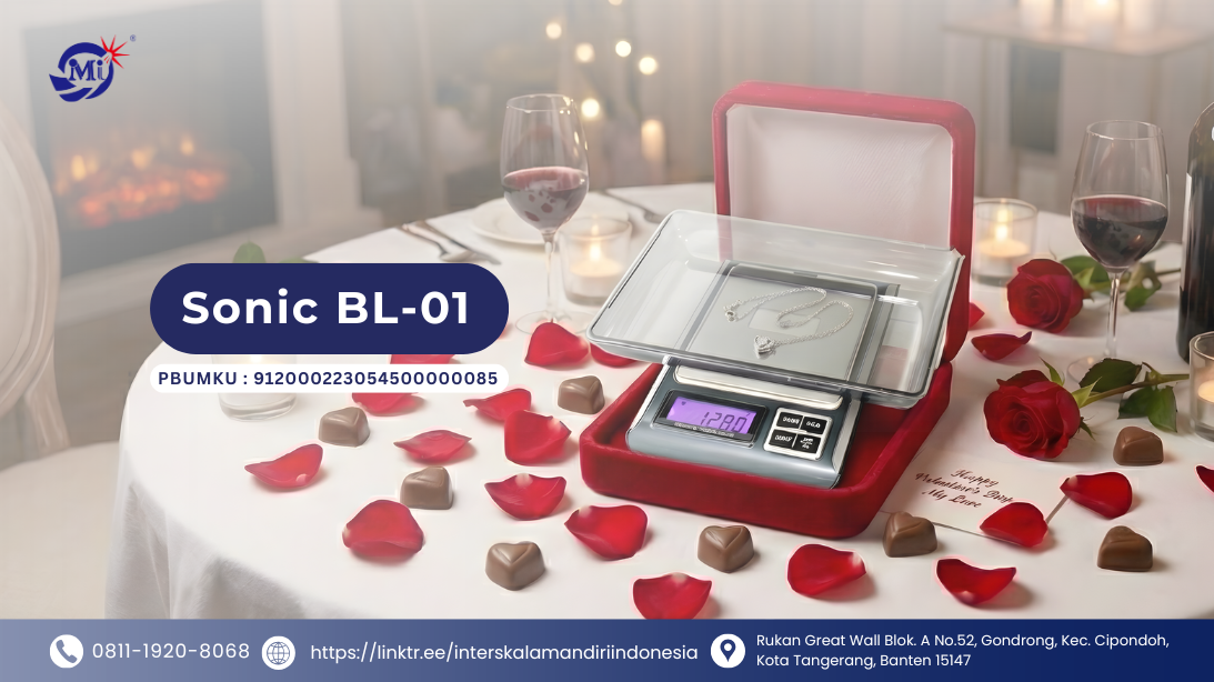 Hadiah Valentine Jadi Lebih Spesial Karena Sonic BL 01, Timbangan Mini dari Interskala
