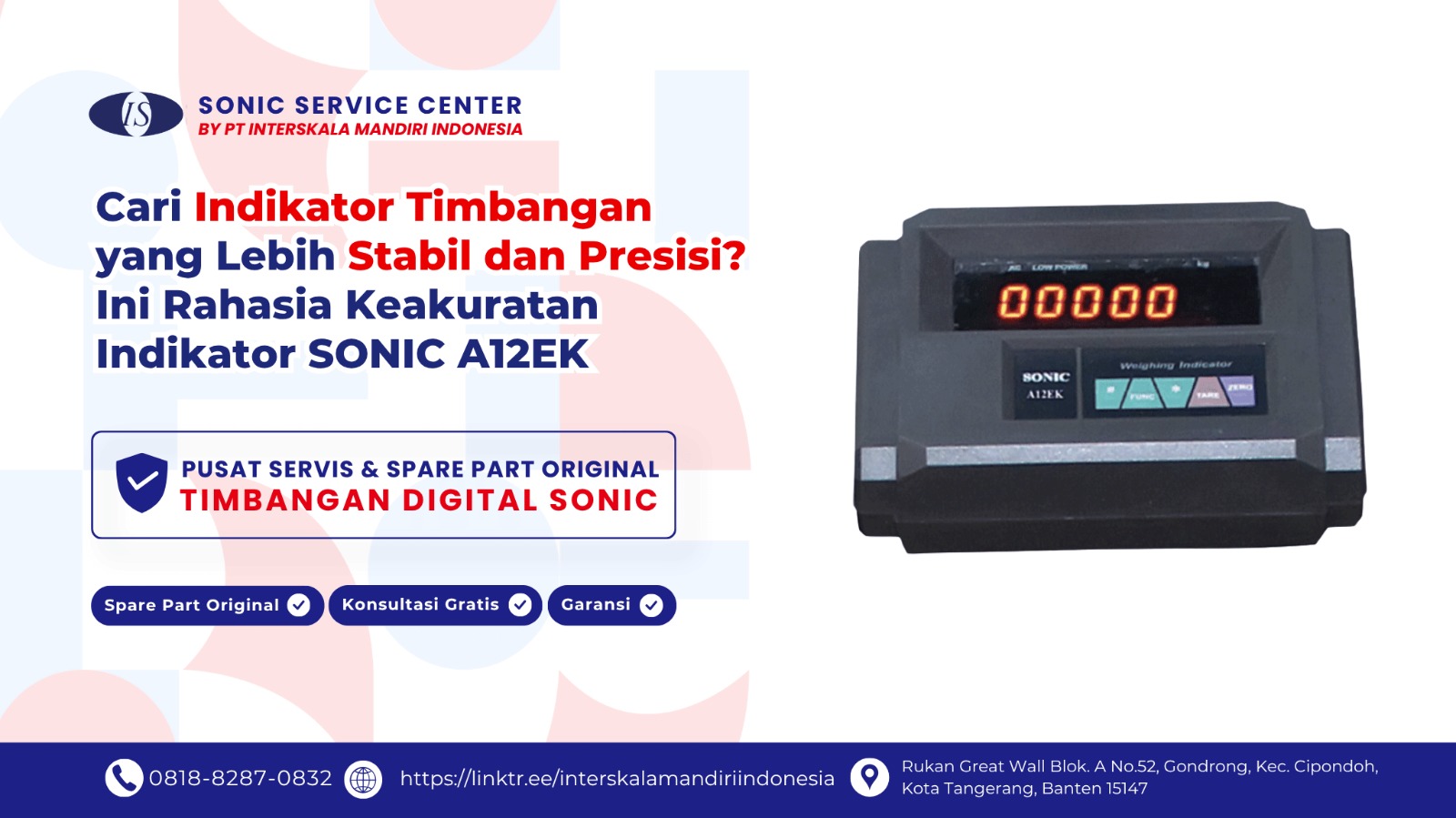 Cari Indikator Timbangan Digital Stabil dan Presisi? Ini Rahasia Indikator SONIC A12EK