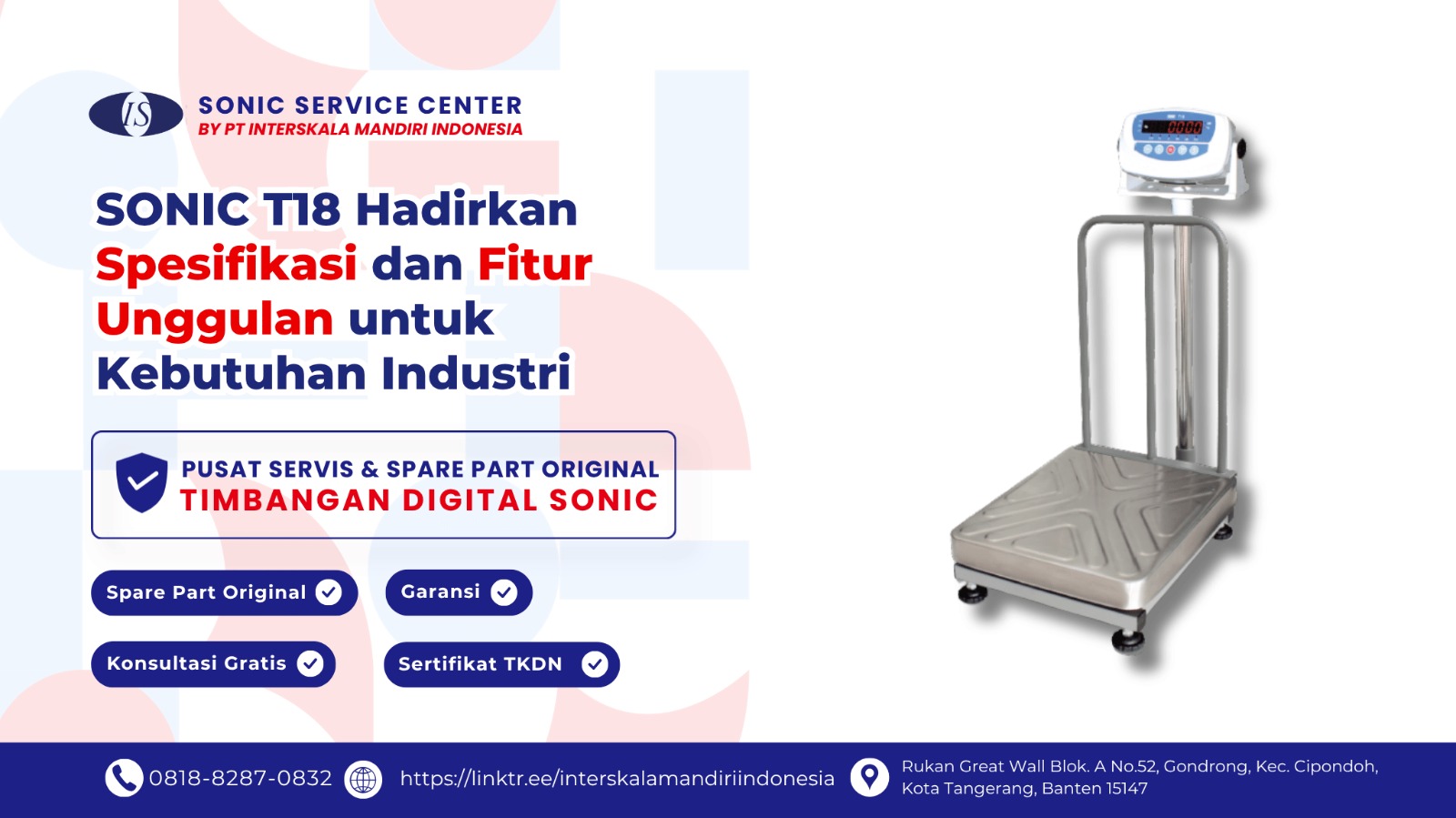 SONIC T18 Hadirkan Spesifikasi dan Fitur Unggulan untuk Kebutuhan Industri